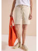 Cecil Mid Waist Wide Leg Shorts im Loose Fit in Pearl Beige