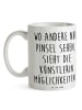 Mr. & Mrs. Panda Tasse Spruch Künstlerin Visionen mit Spruch in Weiß