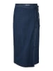 Pieces Jeansrock in Dark Blue Denim