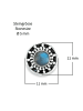 mantraroma 925er Silber - Ohrstecker (L) 11 x (B) 11 mm mit Labradorit