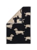 Cawö Cawö Handtücher WE LOVE DOGS 6246 Schwarz-Beige - 93 in Schwarz-Beige - 93