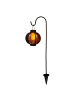 näve LED Solarleuchte "LAMPION" in braun - (L)14,5cm x (B)14,5cm x (H)78cm