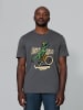 wat? Apparel T-Shirt T-Rex Fahrrad in Grau