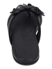 fitflop Zehentrenner GRACIE FLOWER LEATHER in schwarz
