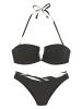 French Connection Bandeau-Bikini in schwarz