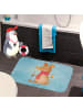 Mr. & Mrs. Panda Badematte Maus Weihnachten ohne Spruch in Eisblau