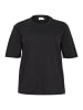 KAFFE curve T-Shirt kurzarm KCmina Loose fit in Black Deep