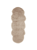 Beliani Schaffell MAMUNGARI in Beige - (W) 60 x (H) 6 x (L) 180 cm
