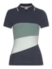 Kangaroos Poloshirt in marine-grün-weiß