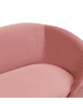 Beliani 3-Sitzer Sofa SAVAR in Rosa/Gold - (W) 183 x (H) 75 x (L) 85 cm