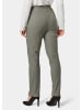 GOLDNER Kurzgröße:  Elegante Stretchhose mit Schlupfbund in moorgrün