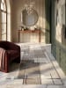 KADIMA DESIGN Niederflor-Teppich Patchwork pflegeleicht Wohnzimmer Schlafzimmer Flur in Beige