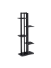 relaxdays Pflanzenregal in Schwarz - (B)43 x (H)117 x (T)22 cm