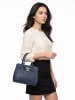 Cluty Handtasche Solcuore echt Leder in blau