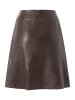 More & More edler, geschmeidiger Lederrock in espresso brown