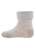 ewers 2er-Set Socken 2er-Set GOTS Ringel/Uni in 205143 latte