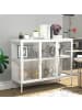 ebuy24 Vitrinenschrank FlokaL weiß Weiß 110 x 35 cm