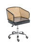 Beliani Bürostuhl TUCSON in Schwarz/Silber - (W) 50 x (H) 75 x (L) 50 cm