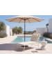Beliani Gartenliege SEZZE in Beige - (W) 75 x (H) 31 x (L) 201 cm