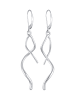 Elli Ohrringe 925 Sterling Silber Spirale, Wellen in Silber