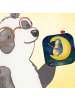 Mr. & Mrs. Panda Drink Coaster Pinguin Mond Design ohne Spruch in Weiß