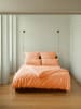 Erlich Textil  Cotton Select Spannbettlaken aus Bio-Baumwolle - Fadendichte 200 in papaya