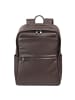 DuDu Sydney Daypack Leder 42 cm Laptopfach in coffee