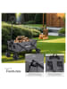 tectake Faltbarer Handwagen mit breiten Reifen Belastbarkeit 80kg