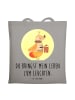 Mr. & Mrs. Panda Tasche Glühwürmchen mit Spruch in Light Grey