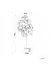 Beliani Kunstpflanze FICUS TREE in Grün/Schwarz - (W) 70 x (H) 160 x (L) 70 cm