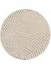 Teppich Boss Kurzflor Teppich Art 1122, rund - Creme