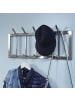 FineBuy Wandgarderobe in Silber / Metall / 65x10x30