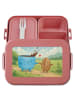 Mr. & Mrs. Panda Bento Box Kaffee Bohne Design ohne Spruch in Rot Pastell