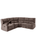 Beliani Ecksofa ROKKE in Beige - (W) 229 x (H) 94 x (L) 196 cm linksseitig