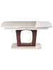 Beliani Ausziehbarer Tisch BERRIGAN in Beige/Braun - (W) 90 x (H) 76 x (L) 160 cm
