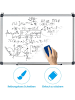 COSTWAY Whiteboard 70x50cm in Weiß