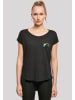 F4NT4STIC Long Cut T-Shirt Colorfood Collection - Rainbow Apple in schwarz