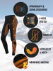normani 2 x Thermounterhose Lange Skiunterwäsche für Damen in Orange