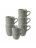 Seltmann Weiden 6er Set Kaffeebecher Beat Color Glaze 350 ml in Perlgrau