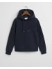 Gant Tonal Shield Hoodie in Evening Blue
