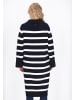 DreiMaster Women Cardigan in dark navy offwhite