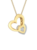 Elli Halskette 925 Sterling Silber Herz in Gold