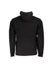 Calvin Klein Schwarz Baumwolle Herren Pullover mit Kapuze Halb Reißverschluss