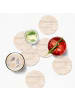 OnlyWow Glasuntersetzer 6er-Set Travertin