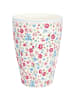 Greengate Greengate FRENCH Latte Cup Becher LOUISA Weiß mit Blumen Muster