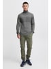 INDICODE Rollkragenpullover IDErnetto 35425MM Rollkragenpulli mit abgesetztem Strickmuster in Grau