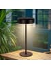 ZMH Tischleuchte LED Solarenergie in schwarz 3600mhA Touch Dimmbar mit USB Akku