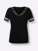 creation L Modal-Mix-Shirt in schwarz