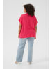 KAFFE curve Kurzarm-Bluse KCmille Loose fit in Raspberry