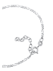 Elli Armband 925 Sterling Silber Figaro in Silber